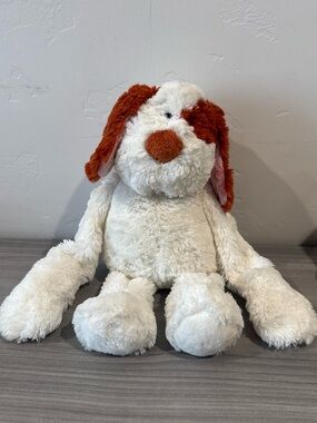 Ganz Hug-A-Longs Dog Plush Heritage Collection White Reddish Brown Puppy H7761